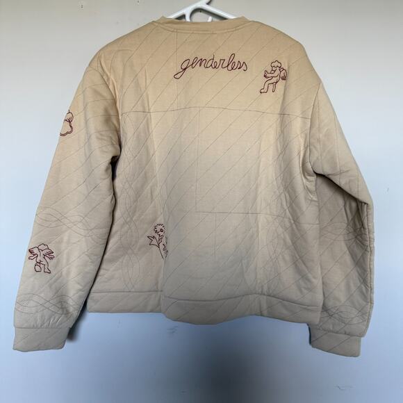 Ottod’Ame Women Quilted Sweater 8 Made In Italy Quiet Luxury Whimsical Celestial - Picture 11 of 11